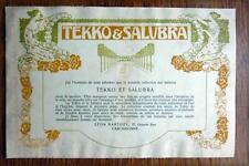 DEPLIANT PUBLICITAIRE PAPIER PEINT Début XX°