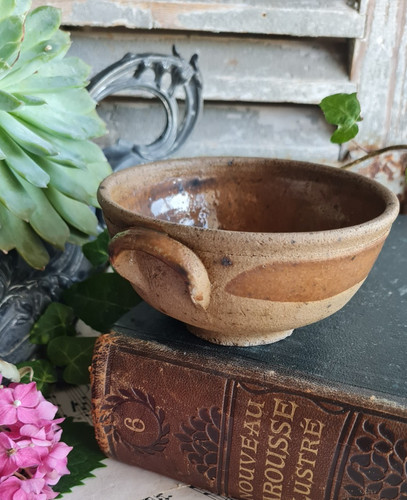 Ancien petit bol faisselle - petit,