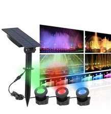 Kit 6 spots LED solaires étanches – jardin bassin extérieur – panneau solaire...