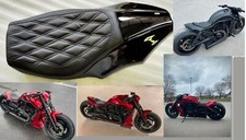 Tapissé Siège + Personnalisé Arrière FENDER Harley V-Rod V Canne Vrod Nuit