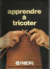LIVRE APPRENDRE A TRICOTER POINTS AIGUILLES « PHILDAR »