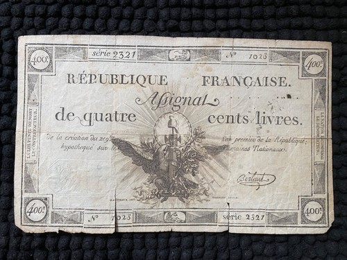 Assignat 400 livres - assignat,