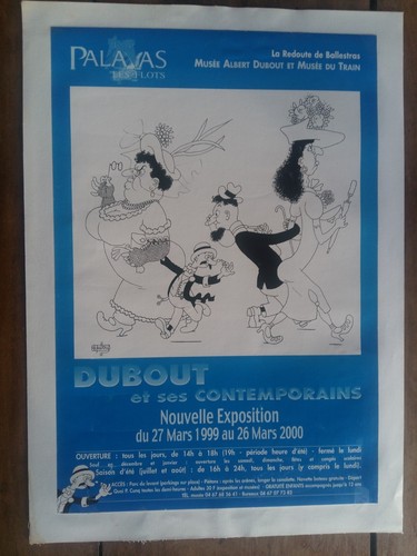 Affiche dubout exposition - ,