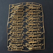 Plaque 16 Chromos XIXè PAQUES Découpis Ancien Victorian Scrap Oblaten Glanzbild