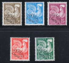 France 1957 MNH Mi 1150-1154