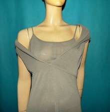 SARAH PACINI robe beige marron