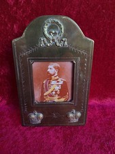 Très Beau Vieux Cadre Photo, Bronze, Style Art Nouveau, Roi