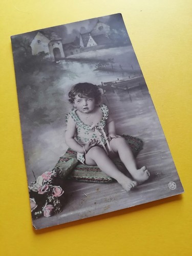 Cpa fantaisie enfant écrite - cpa,