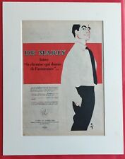 illustration de René GRUAU Publicité de presse: Vêtements Chemise DE MARLY  1956