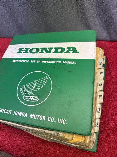 Honda motorcycle dealer manual - honda,