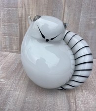 Figurine chat en verre de