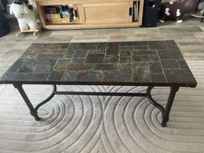 table basse fer forgé et