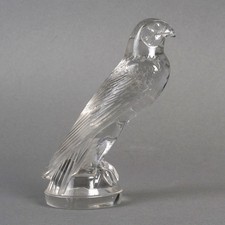 Mascotte Faucon Verre René Lalique R.Lalique Car Mascot Glass Falcon