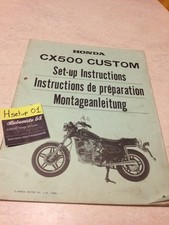 Honda CX500C CX 500 C CX500 Custom instruction preparation montage setup manuel