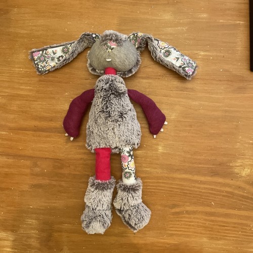 Peluche doudou lapin - , gris
