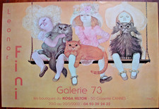 AFFICHE  LÉONOR FINI- 2002-  GALERIE 73-CANNES-      60X40 CM