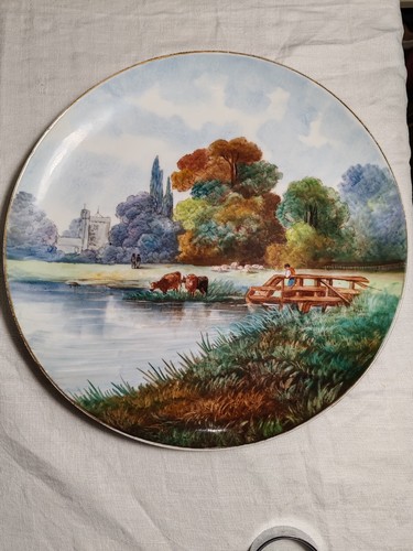 Plat céramique polychrome - plat,