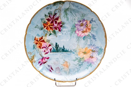 Plat fleuri par haviland - plat,