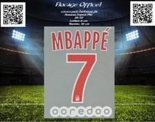 Flocage junior officiel PSG 18/19 monblason maillot 7 Mbappé Home Ligue1 France