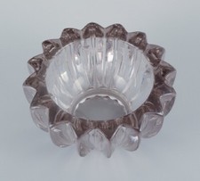 Pierre Gire (1901-1984), alias Pierre d'Avesn. Grand bol en verre d'art fumé.