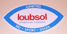 Ancien autocollant : Lunettes LOUBSOL - SKI - SPORT - SOLEIL 