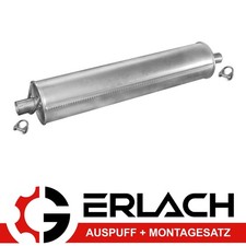 Pot d'échappement pour Mercedes L508D / L608D à partir de 1978 / 83 cm silenc...