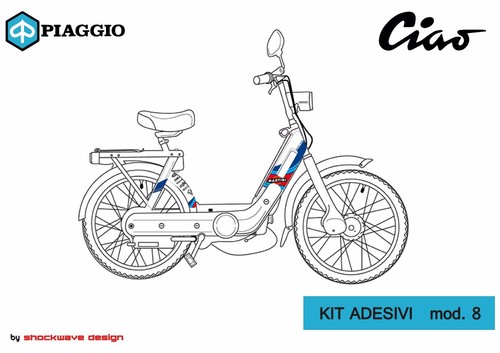 Adhésifs piaggio ciao - adhésifs,