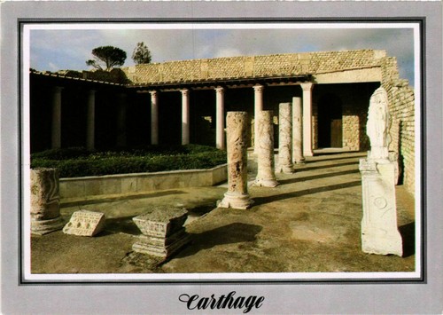 Cpm tunisia carthage cour - cpm, ak