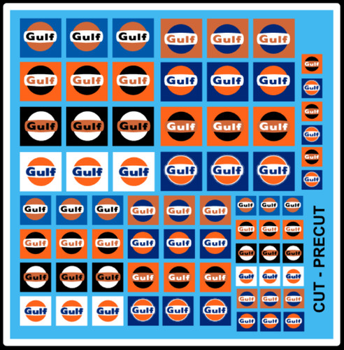 Decals gulf racing 1 - decals, 1/43