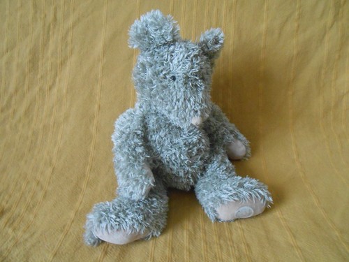 Doudou peluche souris grise - doudou,