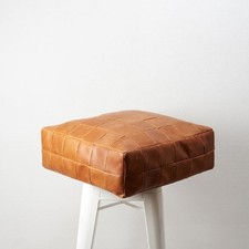 Comfortable Leather Ottoman