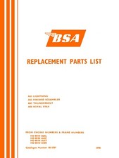 Livre Des Pièces BSA A65