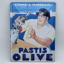 Plaque tôle publicitaire