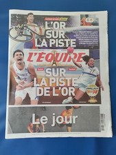 JEUX OLYMPIQUES PARIS 2024  JOURNAL L'EQUIPE 9/8/2024 "SUR LA PISTE DE L'OR"