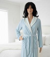 Robe de chambre couleur bleu