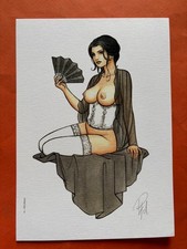 PATURAUD EX LIBRIS SIGNE PIN UP  15 x 21  ETAT NEUF