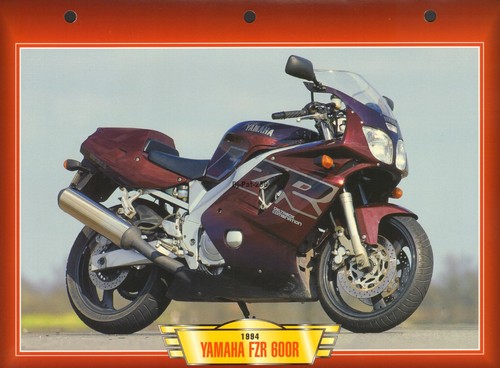 Fiche moto yamaha fzr 600 - moto, :