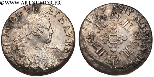 Louis écu aux l - louis, 1724