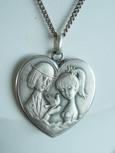 Collier pendentif les amoureux - collier,