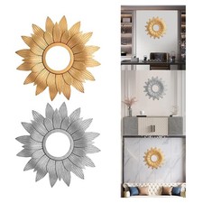 Miroir mural rond suspendu Art