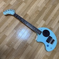 Guitare électrique Fernandes ZO-3 amplificateur intégré bleu gaucher...