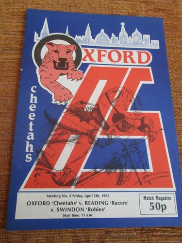 Programme speedway oxford - programme,