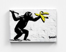 Tableau BANKSY Singe Avec Une