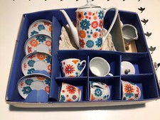 ANCIEN COFFRET SERVICE À CAFÉ DÎNETTE VINTAGE 