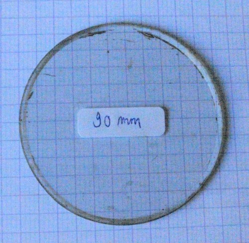 Verre rond plat vitre ronde - vitre,