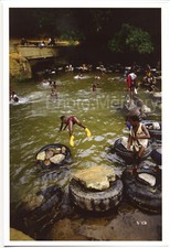 Kids swimming, Cocody, Côte d'Ivoire, 1990 - Original Photo by José Nicolas