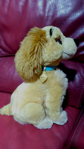 Peluche chien lady belle - belle, et