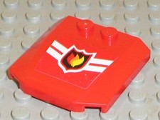 LEGO Red Wedge 4x4 x 2/3 Fire