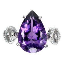 925 Bague en Argent Poire