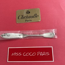 COUTEAU POISSON 19.8 CM CHINON CHRISTOFLE FRANCE METAL ARGENTE NEUF;